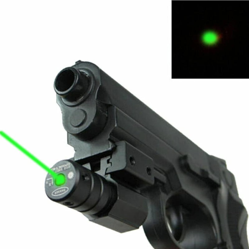 Gotical Pistol/Rifle RED Laser Sight with Integral Weaver Base and Picatinny Rail Mount & Pressure Switch (Green Laser) - Image 3
